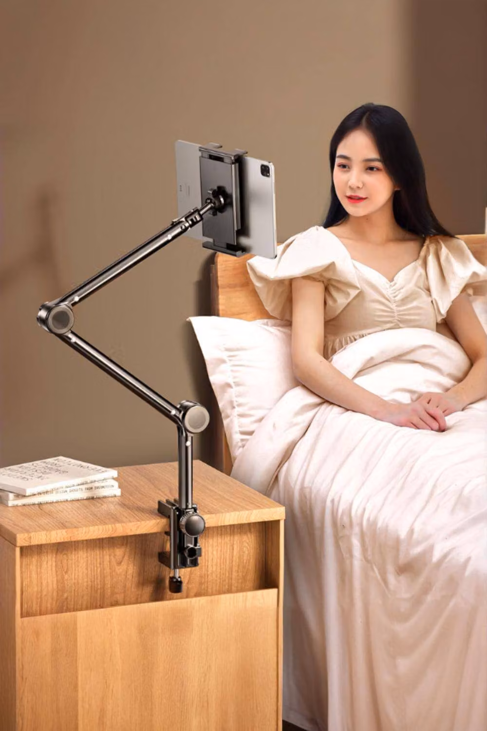 Living and Home Phone and Tablet Holder with 360 Degree Adjustable Foldable Arm in Black – 2