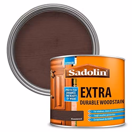 Sadolin Extra Durable Weatherproof Woodstain in Brown, 500ml