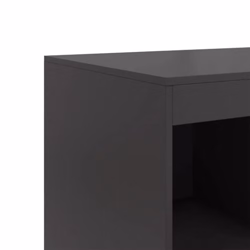 vidaXL Modern Black Steel Highboard W: 67 cm, D: 39 cm, H: 95 cm – 4