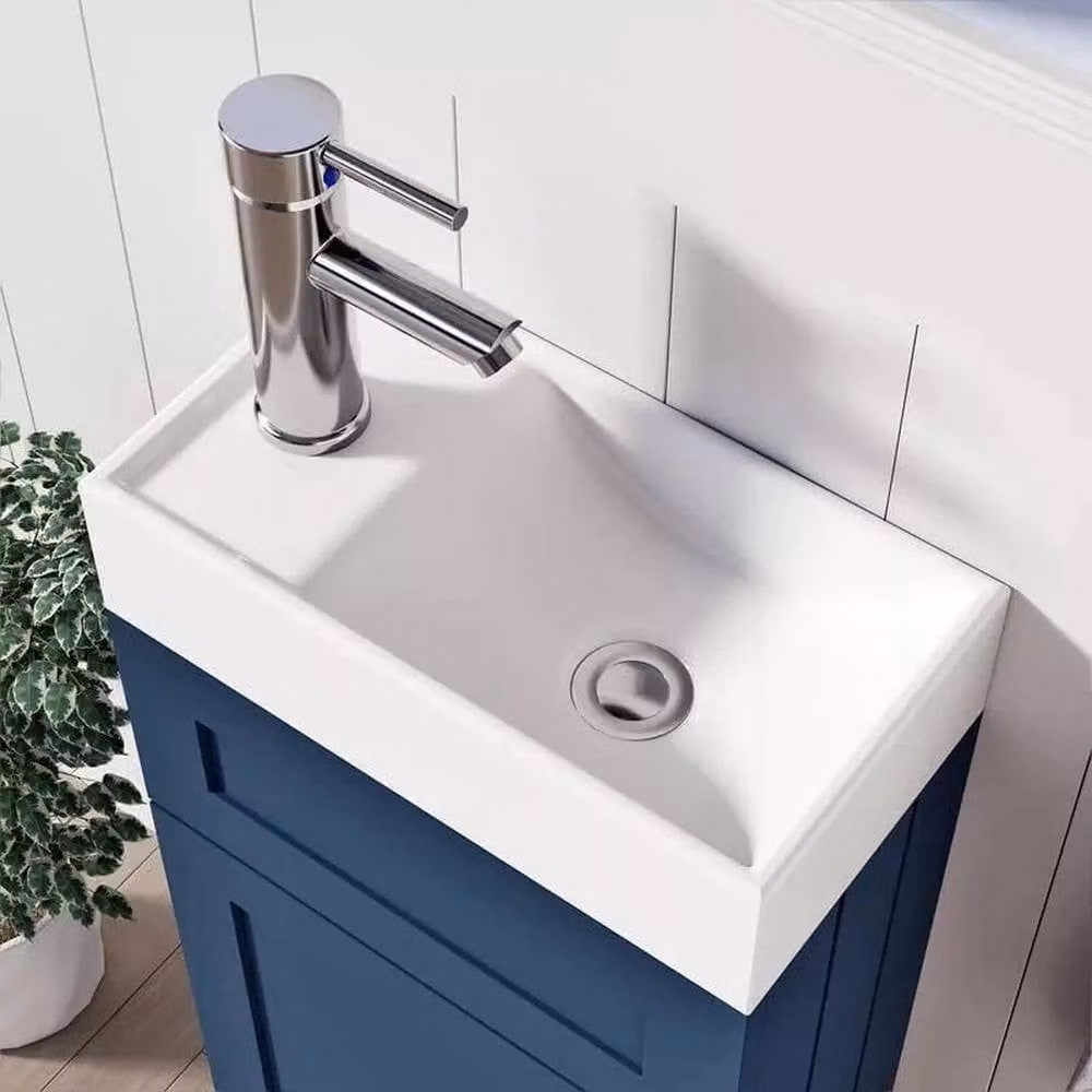 FORGEVIO Crawle Blue 400mm Bathroom Vanity Unit with Basin in Dark Blue – 3