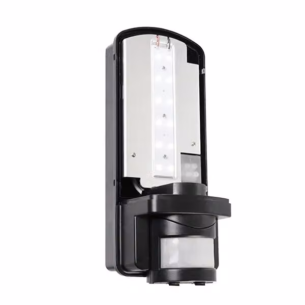 Netlighting Motion Integrated LED PIR Outdoor Wall Light in Frosted Black, IP44 – 2