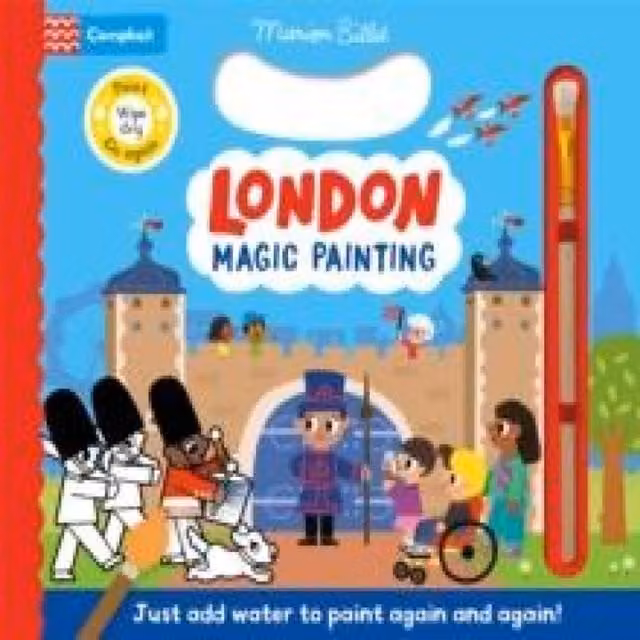 Campbell Books London Magic Painting Board Book, Multicolour