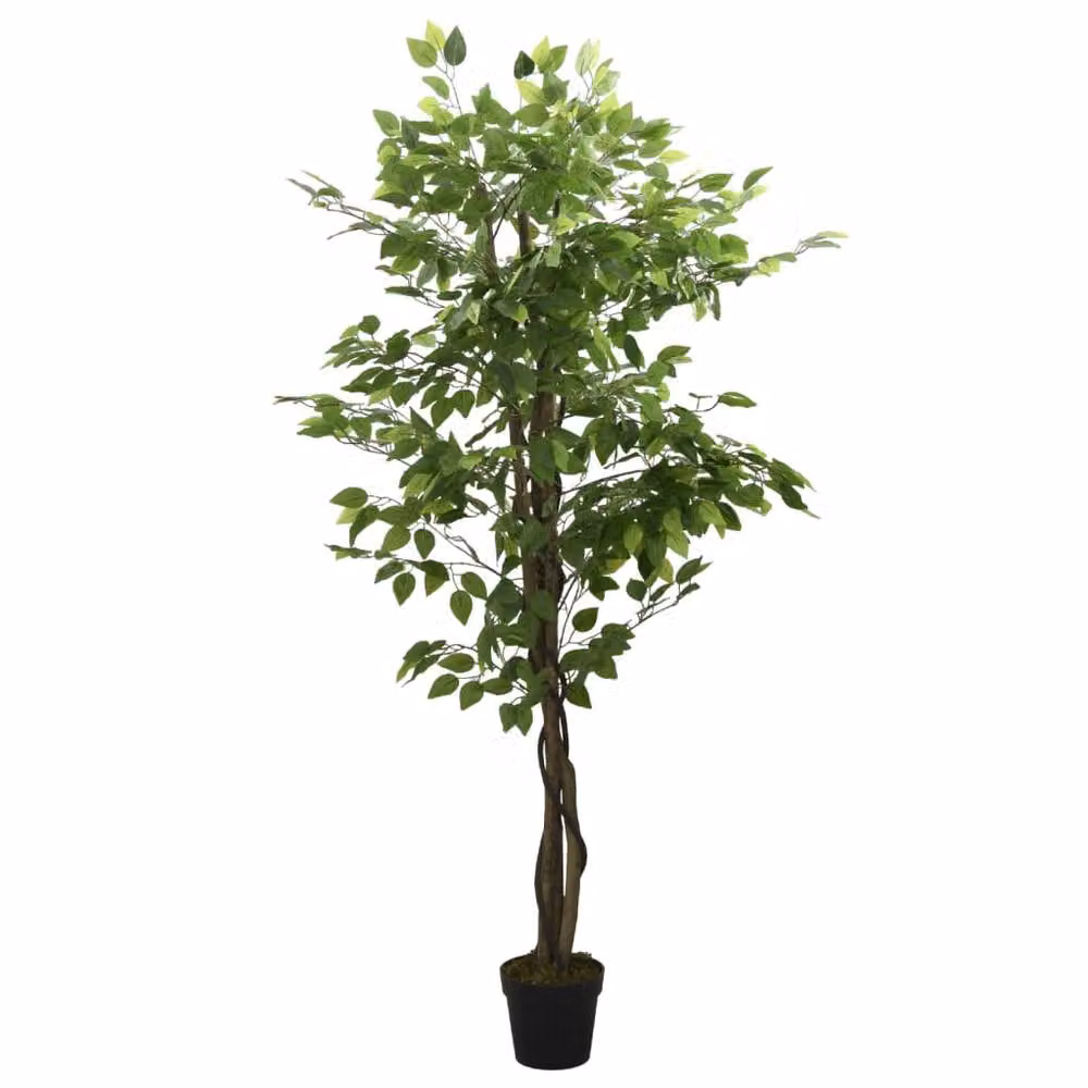 Berkfield Home Realistic Artificial Ficus Tree, Green, Height: 180 cm – 2