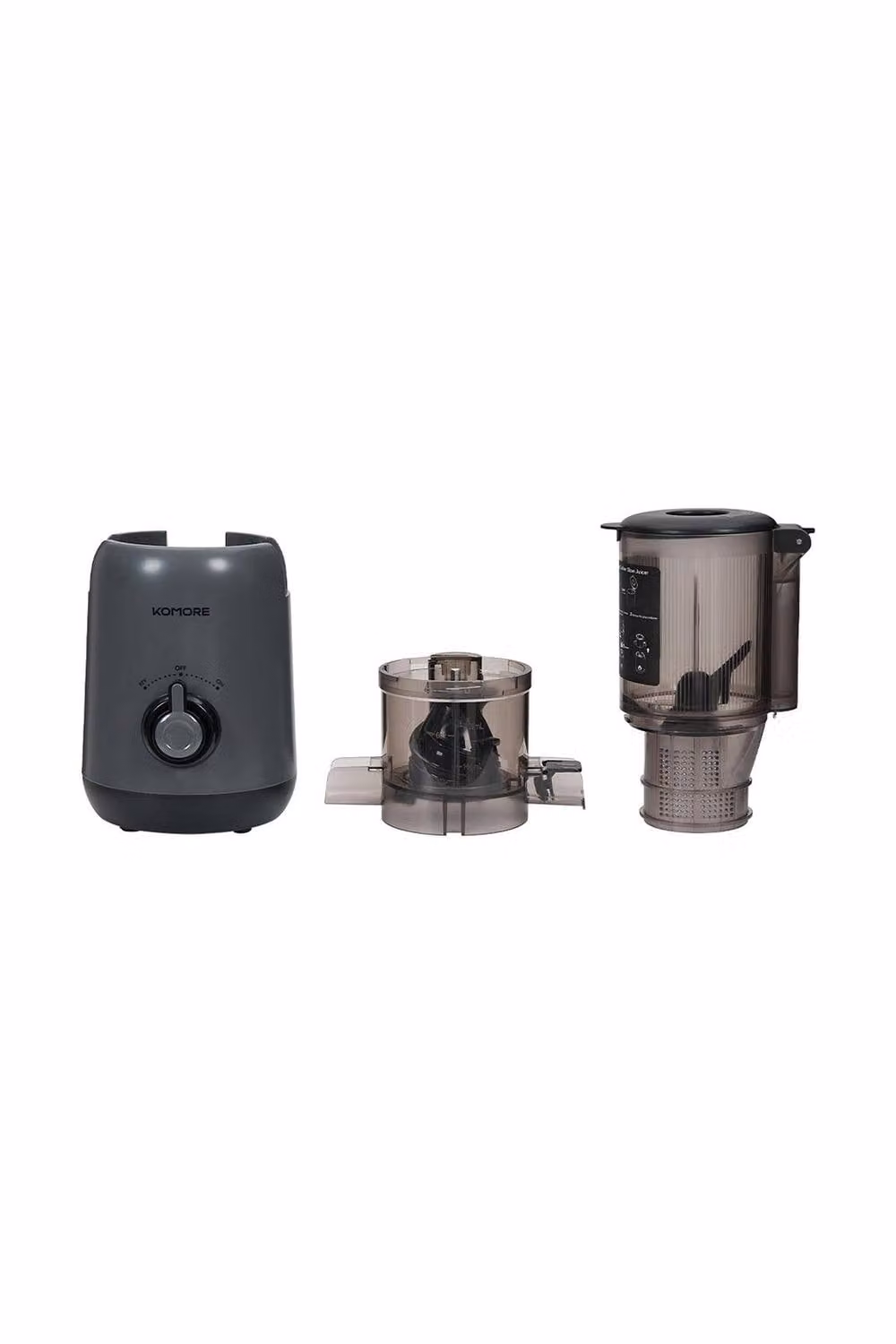 ExtraStar 200W Slow Masticating Cold Press Juicer with Lid, Grey – 4