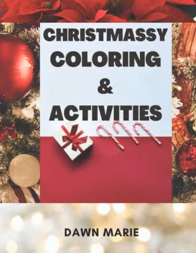 Christmassy Colouring and Activities Paper Book for Unisex Users
