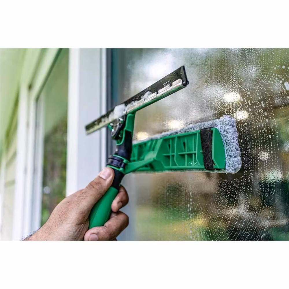 SPETLEK 2 in 1 Window Squeegee and Washer with Scraper, Green – 5