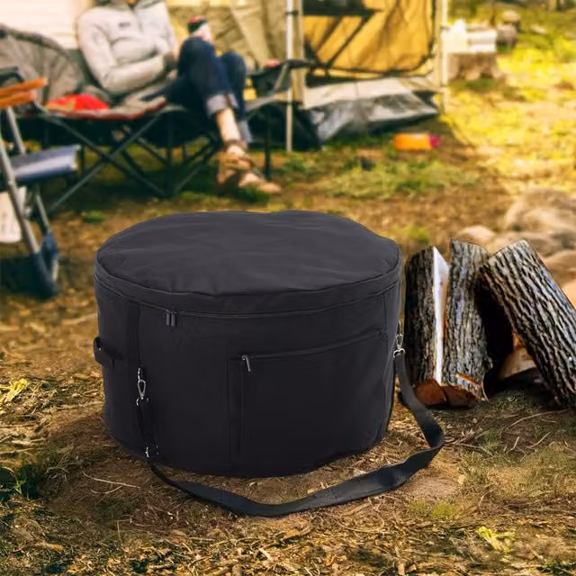 Lifeideas Fire Pit Travel Storage Carry Bag - Black