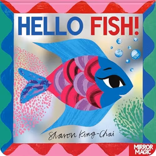 Two Hoots Hello Fish! An underwater search-and-find mirror board book, multicolour, W: 18.8 cm, H: 18.8 cm