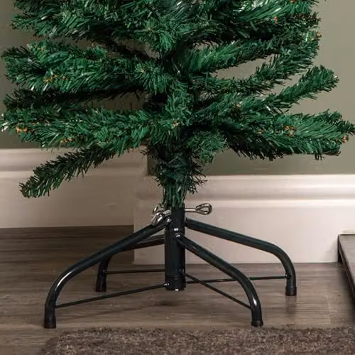 Samuel ALEXANDER Green Artificial Pencil Christmas Tree with Metal Stand, Height: 120 cm, Width: 40 cm, Depth: 40 cm – 4