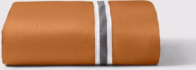 Bedable 100% Cotton Mako Sateen Deep Fitted Sheet, 460 Thread Count, Terracotta, W/D/H: 200 x 200 x 36 cm – 3