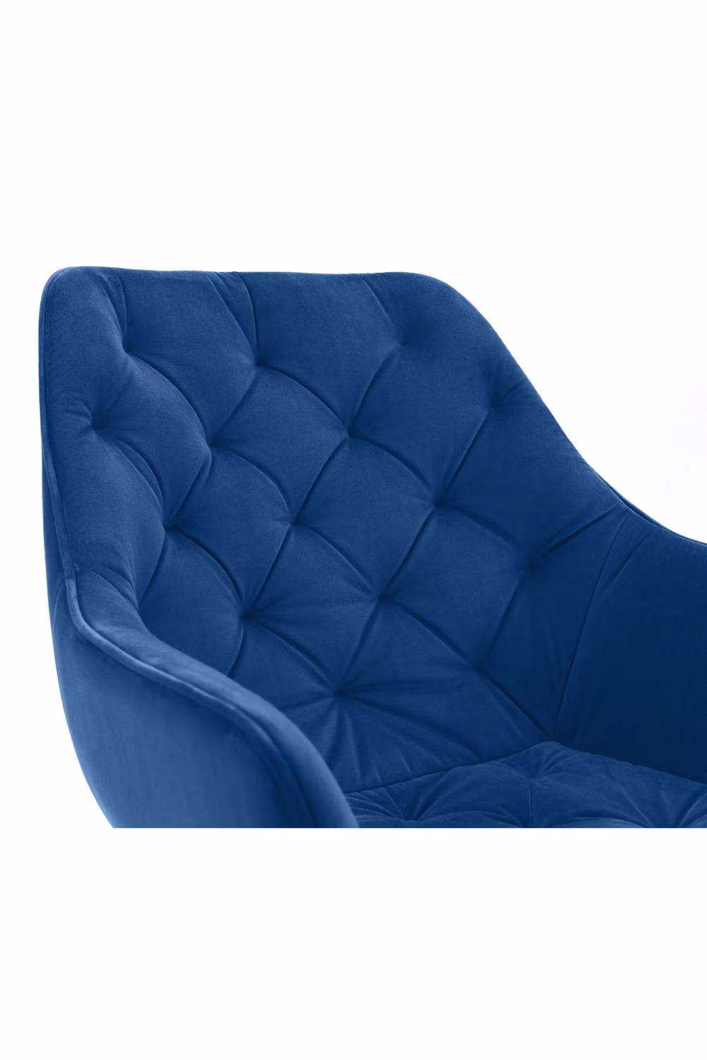 Julian Bowen Lorenzo Upholstered Velvet Dining Chairs with Armrests, Set of 2, Blue, H81 x W59.6 x D65 cm – 5