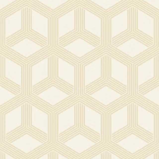 Muriva Galactik Hexa Cream Geometric Modern Yellow Product