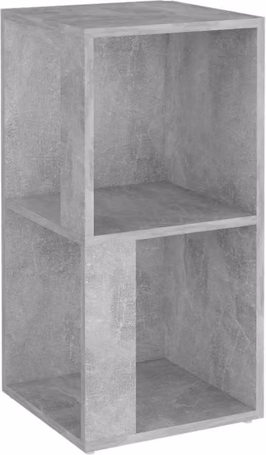 Berkfield Home Corner Cabinet in Concrete Grey, W/D/H: 33 x 33 x 67 cm