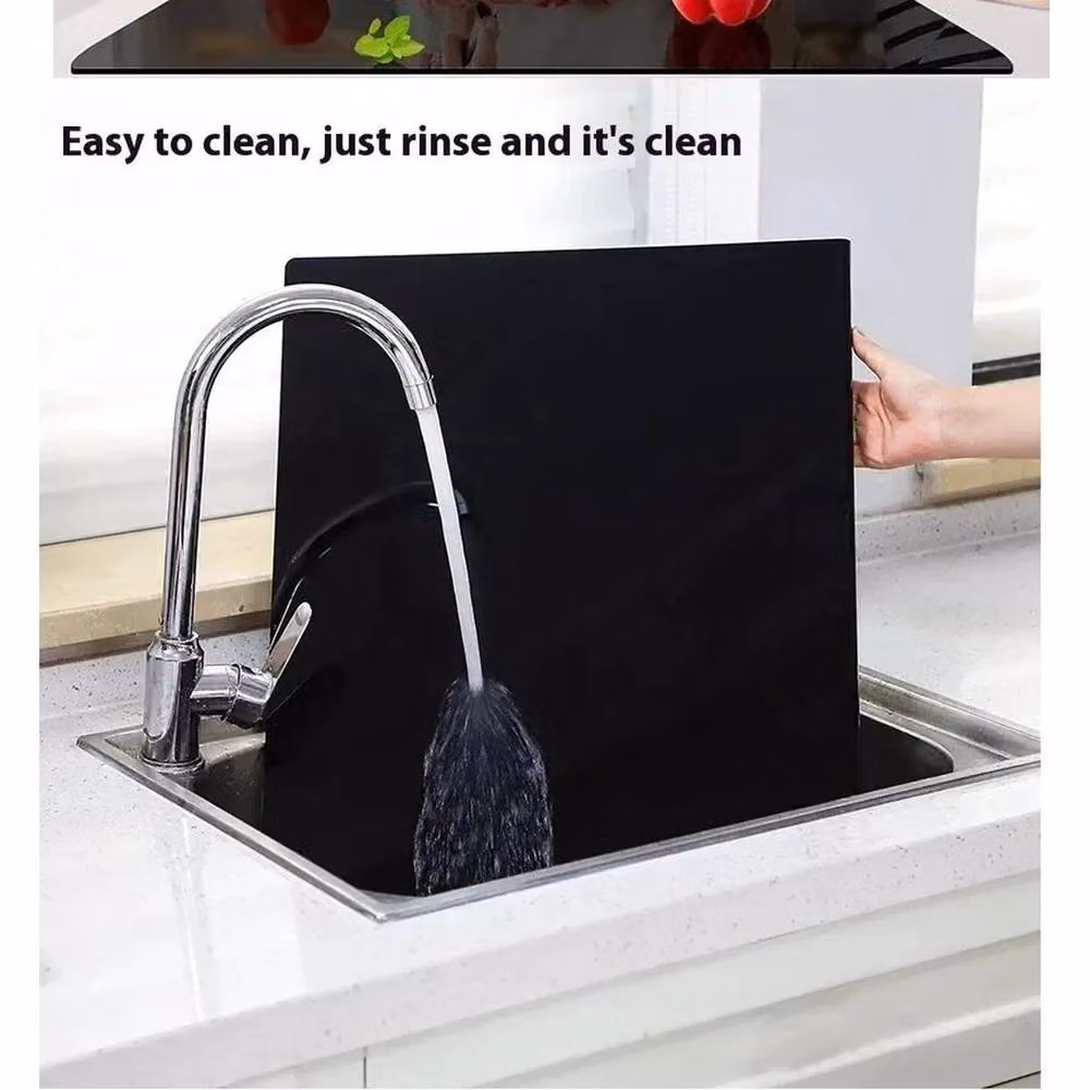 Havendro Non-Slip Rectangular Acrylic Cutting Board in Black – 3