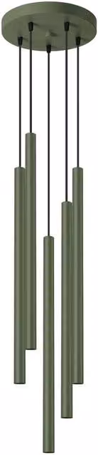 Sollux Lighting Modern Green Metal Pendant Lamp, W/D/H: 104 x 25 x 25 cm – 1