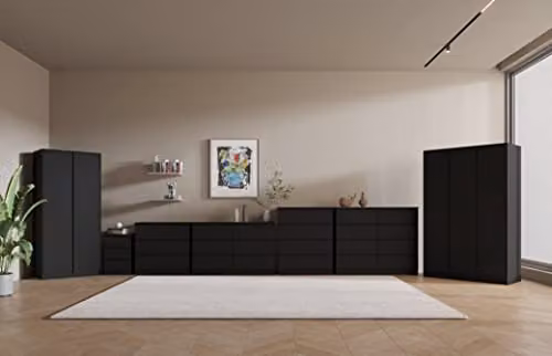 Seconique Malvern 2 Door Wardrobe in Black – 4
