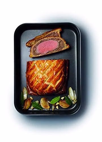 MasterClass Non-Stick Hard Anodised Rectangular Roasting Pan, Black, W/D/H: 37 x 26.5 x 6.5 cm – 3