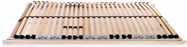 Berkfield Home Brown Slatted Bed Base with 28 Ergonomic Multi-Zone Wood Slats W/D/H: 80 x 200 cm – 1