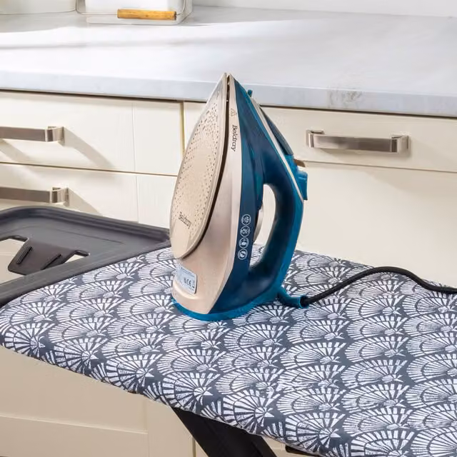 Beldray Blue Steam Iron with Vertical Steam and 2200W Power