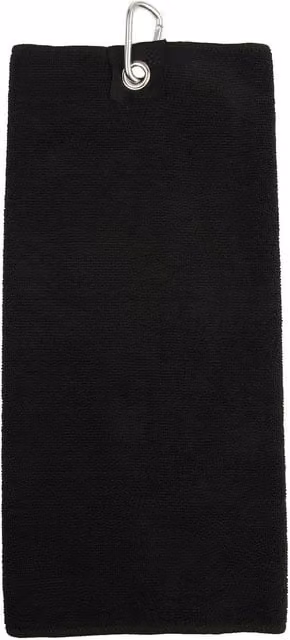 Towel City Microfibre Golf Towel in Black