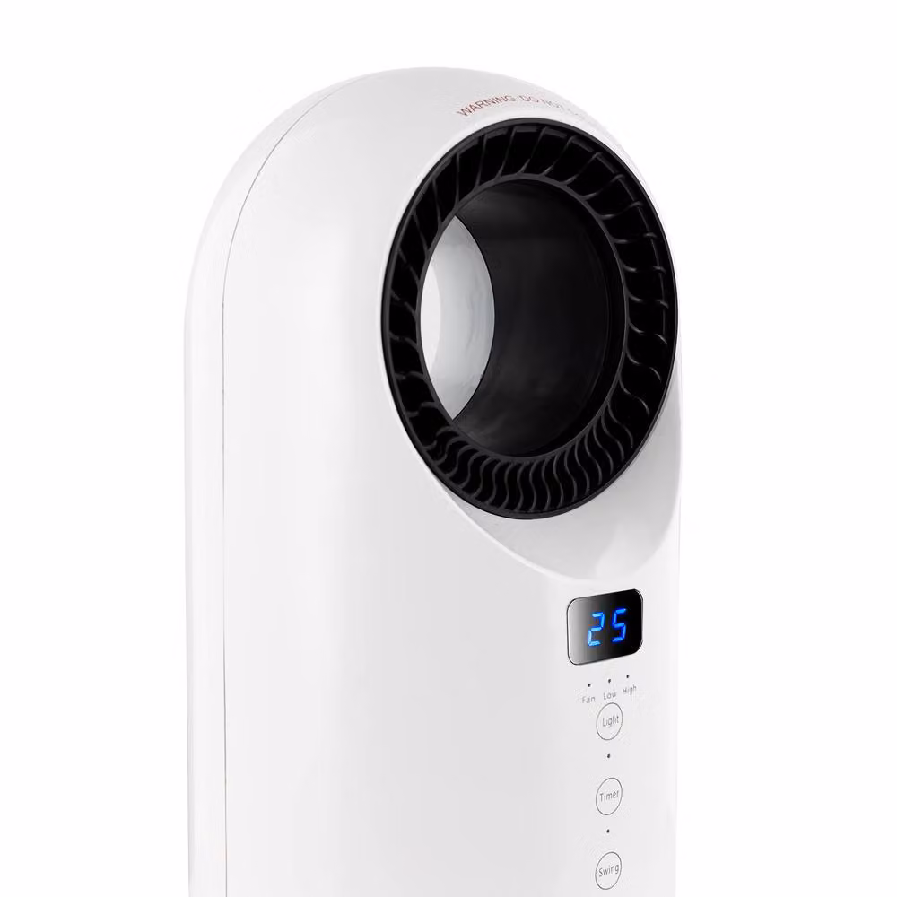 TCP Smart Bladeless Portable Ceramic Fan and Heater, 1.5kW, White – 5