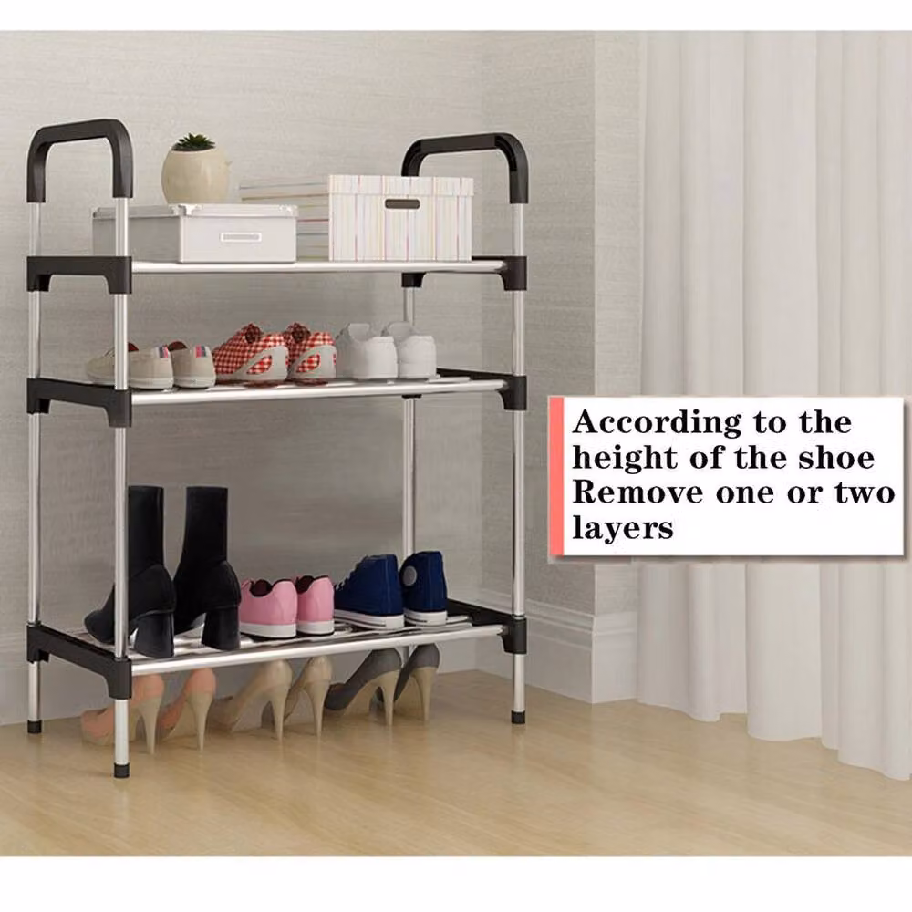 FORGEVIO 6 Tier Black Metal Shoe Rack with Adjustable Shelves – 4