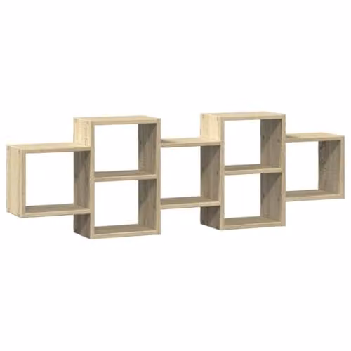 vidaXL Wall Shelf in Sonoma Oak, W/D/H: 129 x 18 x 42 cm – 1