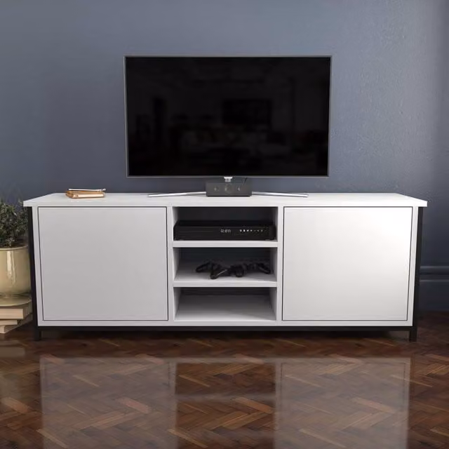 Decorotika Otis TV Unit in Black and White – 1
