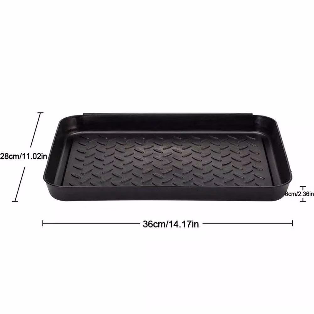 EONLION 3 Multi Purpose Plastic Shoe Tray in Black, Width: 50 cm – 2