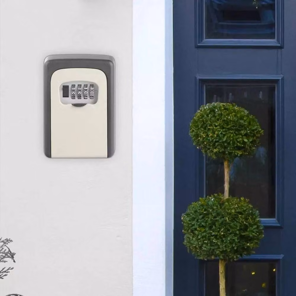 Kelvenix 4-Digit Combination Wall Mounted Key Safe Box in Dark Grey – 4