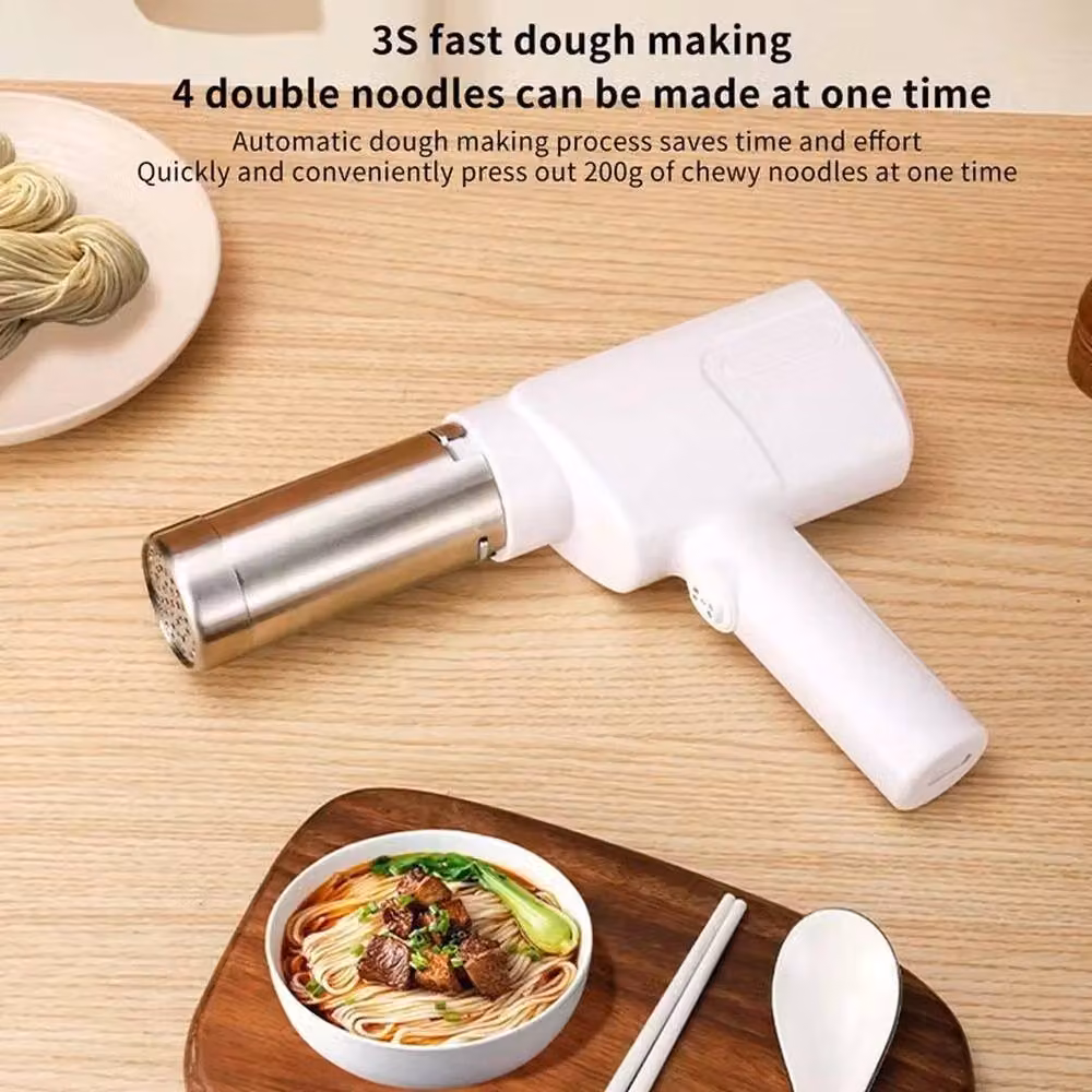 SPETLEK 5-in-1 Handheld Cordless Electric Portable Noodle and Pasta Maker in White, W/D/H: 100 x 15 x 15 cm – 2
