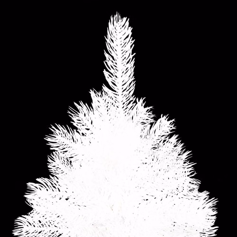 Berkfield Home Artificial Pre-lit Christmas Tree with Ball Set, White, Height: 240 cm – 2