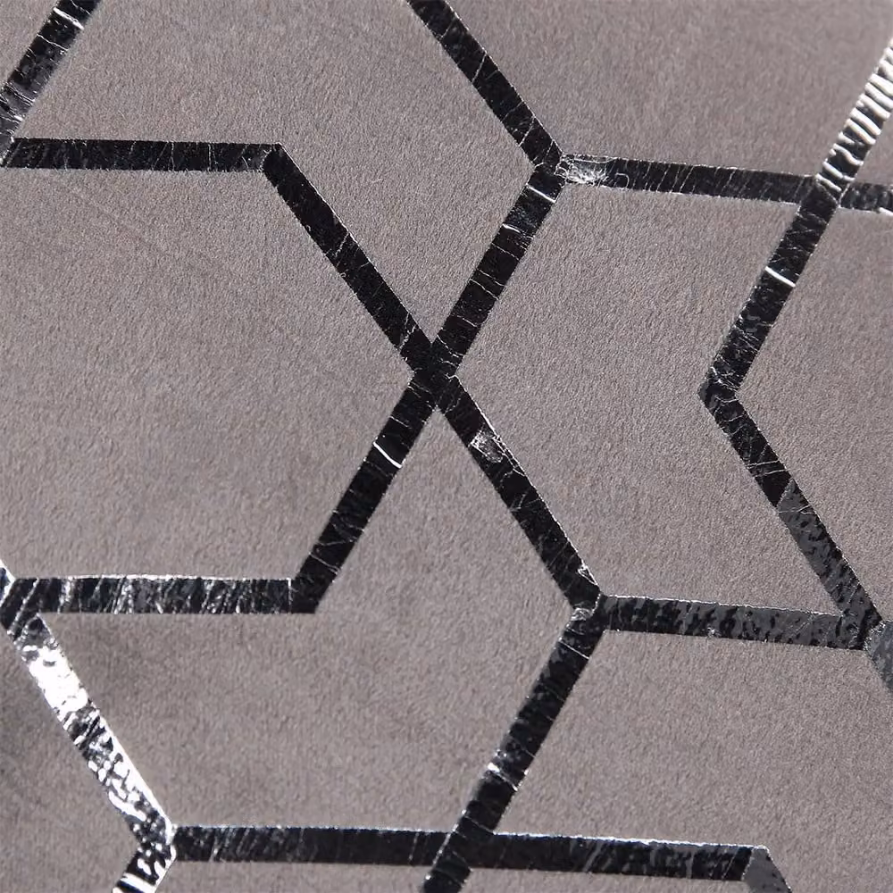 Voltico Foil Printed Square Filled Cushion in Anthracite, Pink or Grey, W/D/H: 43 x 43 x 43 cm – 4