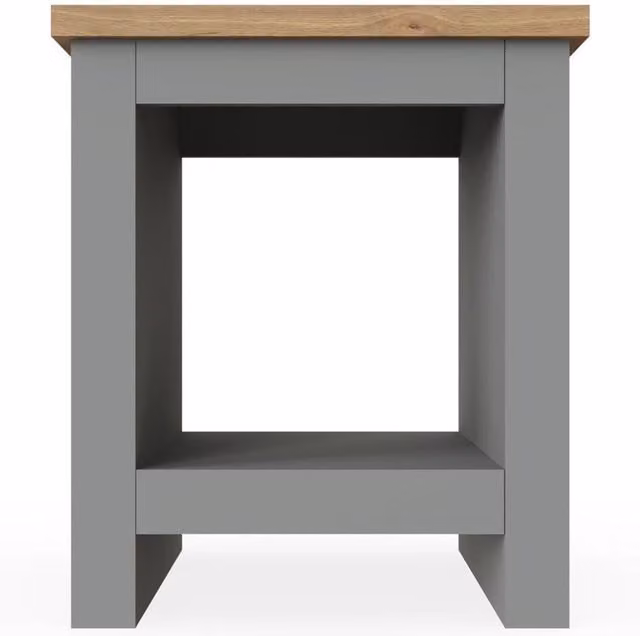 Lisbon Lamp Side Table in Grey by Timber Art Design UK