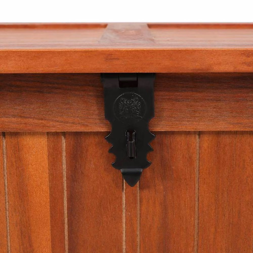 Berkfield Home Storage Chest in Brown Solid Acacia Wood W/D/H: 79 x 34 x 32 cm – 5