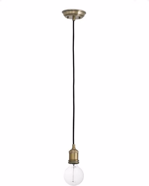 Faro Art 1 Industrial Sphere Ceiling Pendant Light in Gold/Brass