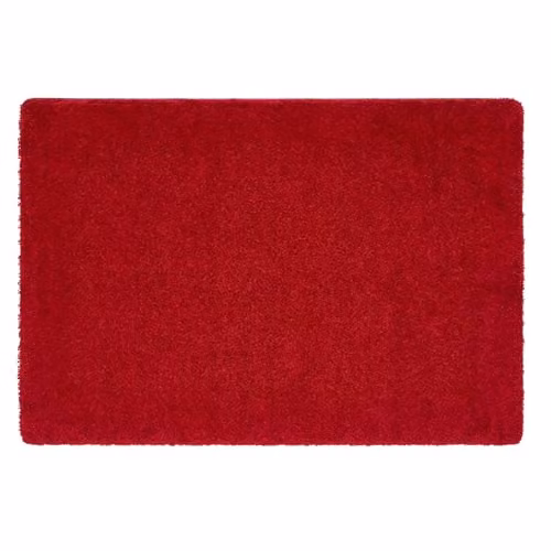 My Mat Red Non-Slip Washable Rectangular Rug W: 80 cm, L: 120 cm