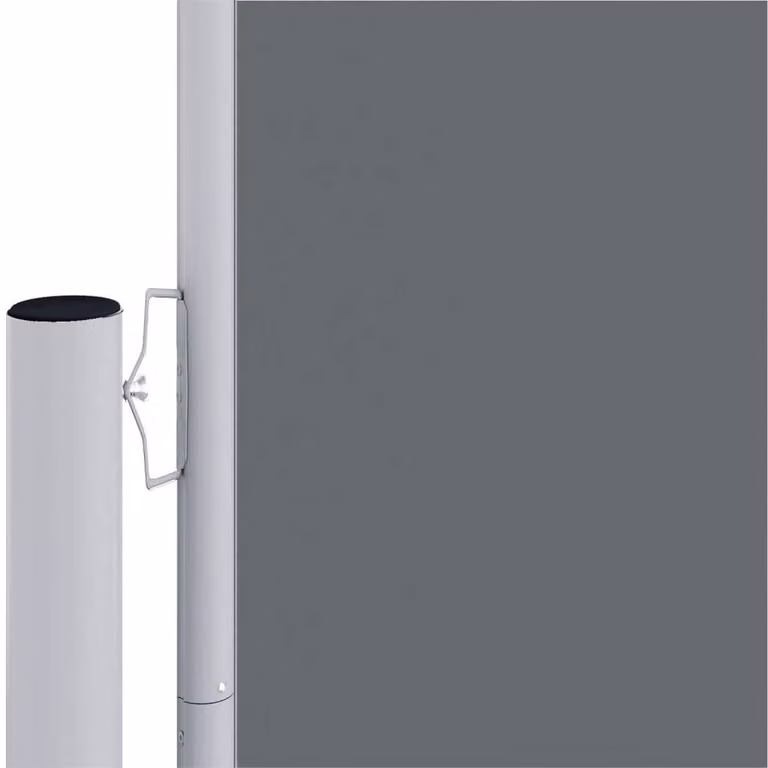 Berkfield Home Retractable Single Side Awning in Anthracite Black, Polyester, W/H: 117 x 1200 cm
