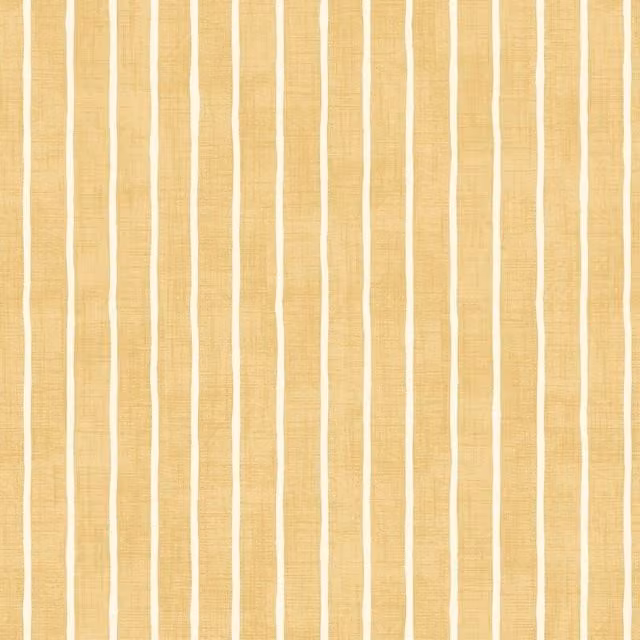 iLiv Pencil Stripe Fabric in Sand and Yellow
