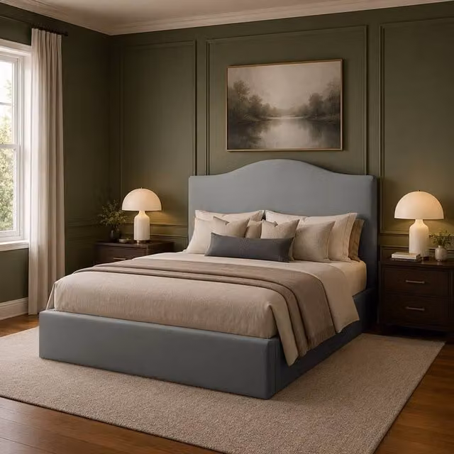 Desire Deco Brooklyn Ottoman Storage Bed Frame in Grey Plush Velvet, Small Double, W/D/H: 120 x 200 cm