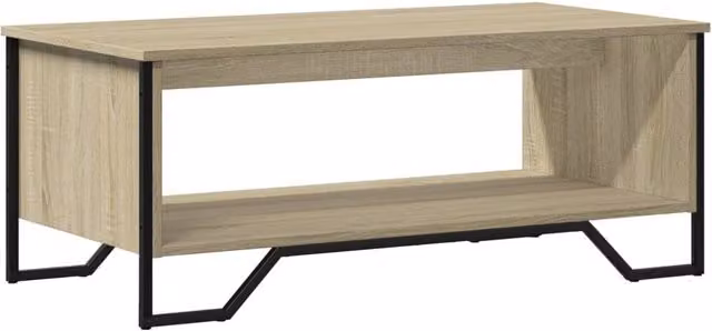 Berkfield Home Sonoma Oak Coffee Table in Brown, W: 100 cm, D: 51 cm, H: 40 cm – 1