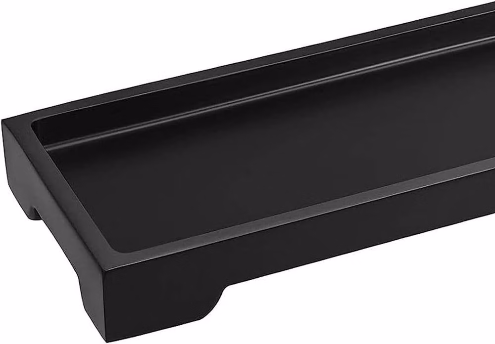 ATEK Black Resin Bathroom Vanity Tray and Countertop Organiser – 5