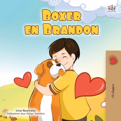 Kidkiddos Books Boxer and Brandon Afrikaans Children's Book Paperback Multicolour