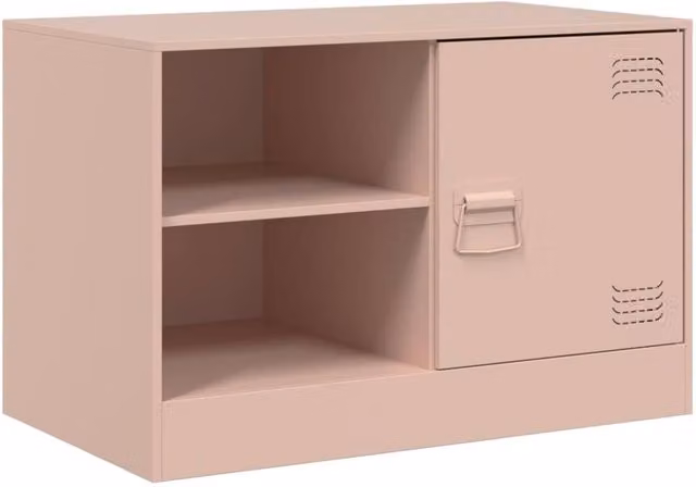 Berkfield Home Pink Metal TV Cabinet W/D/H: 67 x 39 x 44 cm – 1