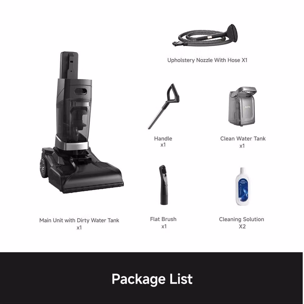 Mova X2 Pro Carpet Cleaner in Black – 9