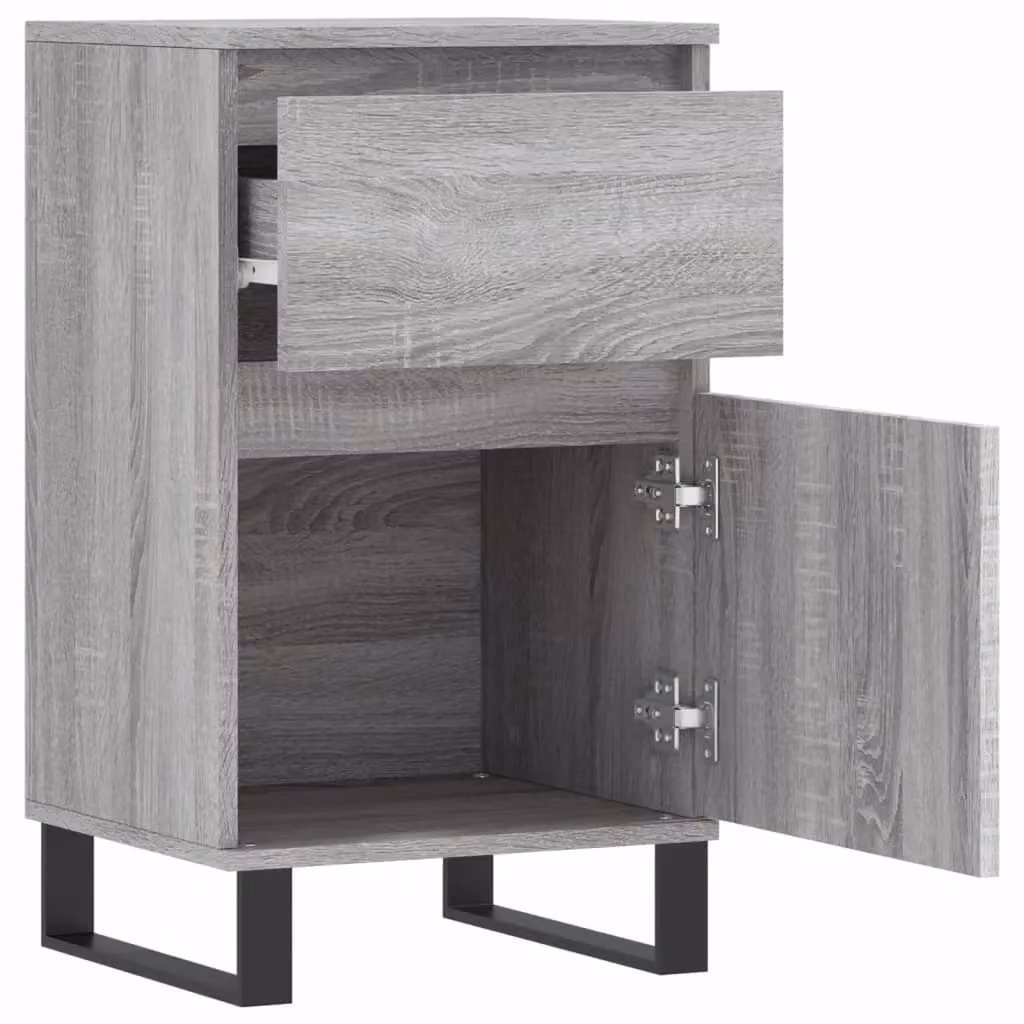 Berkfield Home Grey Sonoma Sideboard in Engineered Wood, W/D/H: 40 x 35 x 70 cm – 3