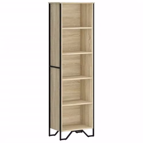 vidaXL Modern Bookcase in Brown, W/D/H: 50 x 31 x 169 cm