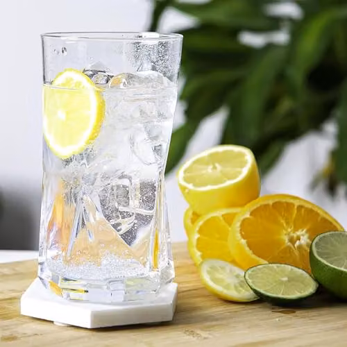 Bormioli Rocco Cassiopea Geometric Tumbler Glasses, Transparent, 480ml, Pack of 2 – 3