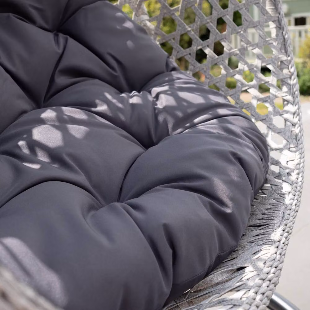 Rosewood & Stone Home Attingham Single Egg Chair in Dark Grey – 2