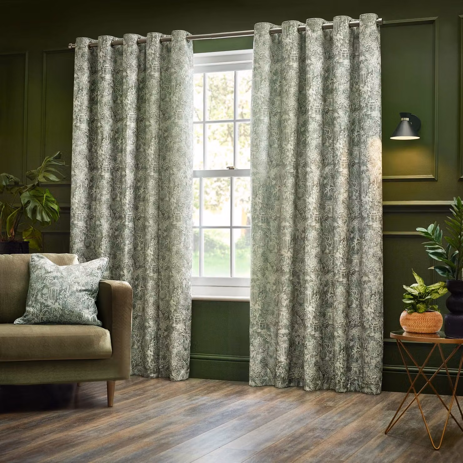 Terrys Green Chenille Square Polyester Filled Cushion W/D/H: 50 x 50 x 50 cm – 3